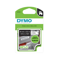 Labeltape Dymo Labelmanager D1 Polyester 19MM Zwart Op Wit