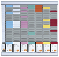 Planbord Nobo Kantoorplanning T-Kaart Nr.2 Met 24 Sleuven