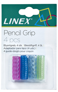 Grip Voor Pen- En Potlood Linex Assorti Pak À 4 Stuks