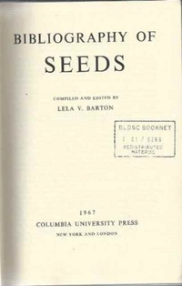 Bibliography of Seeds