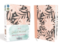 NIV, Journal the Word Bible for Teen Girls, Hardcover, Pink Floral, Red Letter
