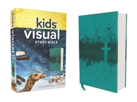 Niv, Kids' Visual Study Bible, Leathersoft, Teal, Full Color Interior: Explore the Story of the Bible---People, Places, and History