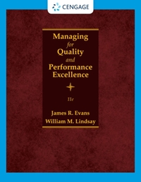 Managing for Quality and Performance Excellence