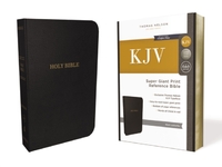 KJV, Reference Bible, Super Giant Print, Leather-Look, Black, Red Letter, Comfort Print