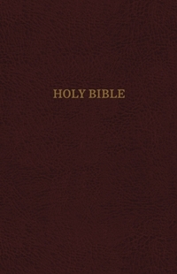 KJV Holy Bible: Super Giant Print with 43,000 Cross References, Burgundy Leather-look, Red Letter, Comfort Print (Thumb Indexed): King James Version