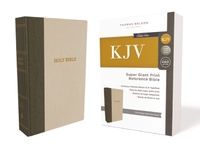KJV Holy Bible: Super Giant Print with 43,000 Cross References, Green/Tan Hardcover, Red Letter, Comfort Print: King James Version