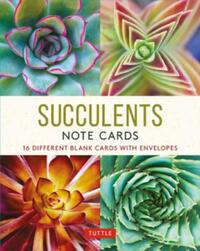 Succulents, 16 Note Cards: 16 Different Blank Cards with Envelopes in a Keepsake Box!