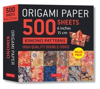 Origami Paper 500 sheets Kimono Flowers 6" (15 cm)