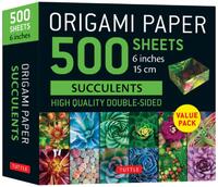 Origami Paper 500 sheets Succulents 6" (15 cm)