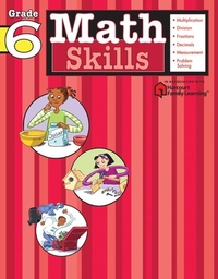 Math Skills: Grade 6 (Flash Kids Harcourt Family Learning)
