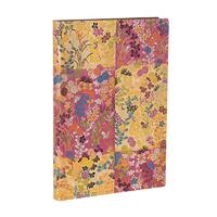Kara-ori Pink (Japanese Kimono) Midi Lined Softcover Flexi Journal (Elastic Band Closure)