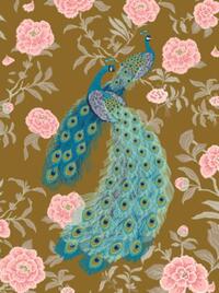 Victorian Peacock Journal (Deluxe Binding with Gold Gilded Pages)