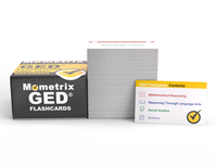 GED Study Cards 2024-2025: GED Exam Prep with Practice Test Questions for All Subjects [Full Color Cards]