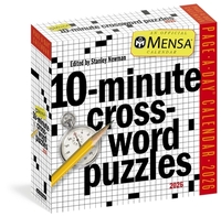 Mensa 10-Minute Crossword Puzzles Page-A-Day(r) Calendar 2026