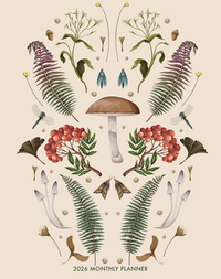 Magic Mushroom 2026 7.5 X 9.5 Booklet Monthly Planner