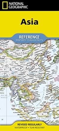 National Geographic Asia Map (Folded with Flags and Facts)