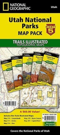Utah National Parks [map Pack Bundle] Adventure Map