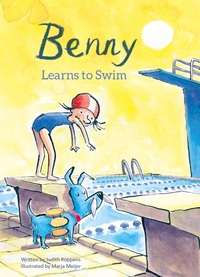 Benny learns to swim