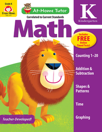 At-Home Tutor: Math, Kindergarten Workbook