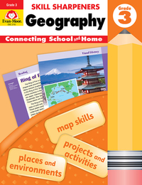 Skill Sharpeners: Geography, Grade 3 Workbook