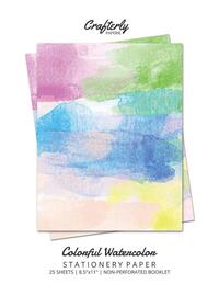 Colorful Watercolor Stationery Paper