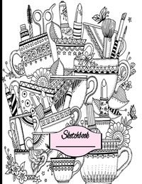 Sketchbook: Matte Cover for Coloring Bonus Back Cover - 8.5x11 110 White Bordered Paper for Sketching, Drawing, Doodling and More!