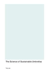 The Science of Sustainable Umbrellas