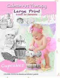 Cupcakes Coloring Books for Dementia and Alzheimer's patients