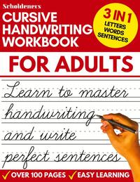 Cursive Handwriting Workbook for Adults