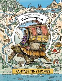 Hampson, R: Fantasy Tiny Homes Coloring Book