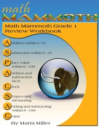 Math Mammoth Grade 1 Review Workbook
