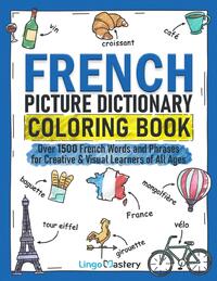 French Picture Dictionary Coloring Book