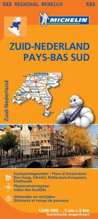 Michelin Wegenkaart 532 Nederland Zuid