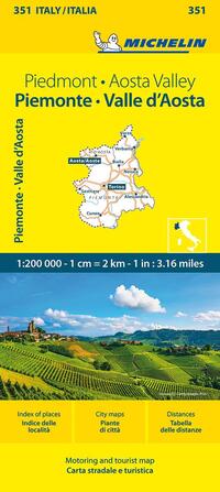 Piemonte & VA - Michelin Local Map 351
