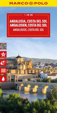 Andalusia, Costa Del Sol, Seville, Cordoba, Granada Marco Polo Map