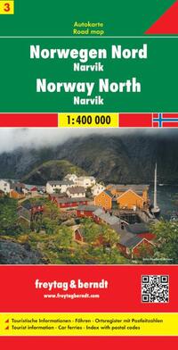 F&B Wegenkaart Noorwegen 3 - Noord - Narvik