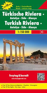 Türkische Riviera 1 : 150 000. Auto- und Freizeitkarte