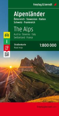 Alpenländer 1 : 800 000. Autokarte