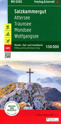 Salzkammergut, hiking, cycling and leisure map 1:50,000, freytag & berndt, WK 0282