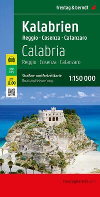 Calabria, Road and Leisure Map, 1:150.000,