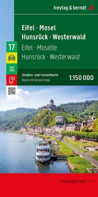 Eifel - Moselle - Hunsruck - Westerwald Road and Leisure Map