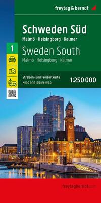 Sweden South Road and Leisure Map