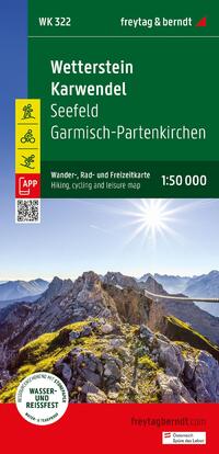 Wetterstein - Karwendel, hiking, cycling and leisure map 1:50,000