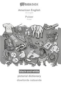 BABADADA black-and-white, American English - Pulaar, pictorial dictionary - ɗowitorde nataande