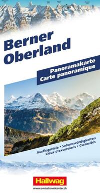 Hallwag Panoramakarte Berner Oberland