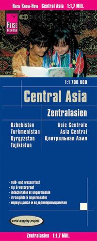 Reise Know-How Landkarte Zentralasien / Central Asia (1:1.700.000) : Usbekistan, Kirgisistan, Turkmenistan und Tadschikistan