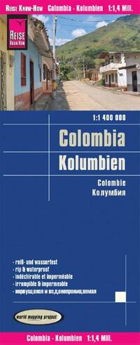 Reise Know-How Landkarte Kolumbien / Colombia 1:1.400.000