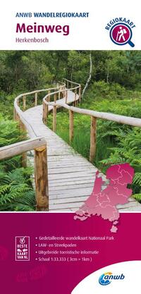 Wandelregiokaart Meinweg 1:33.333
