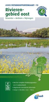 Fietsknooppuntenkaart Rivierengebied oost 1:100.000