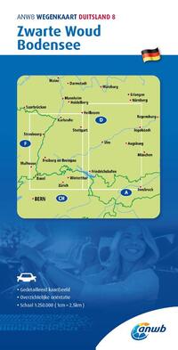 ANWB*Wegenkaart Duitsland 8. Zwarte Woud/Bodensee